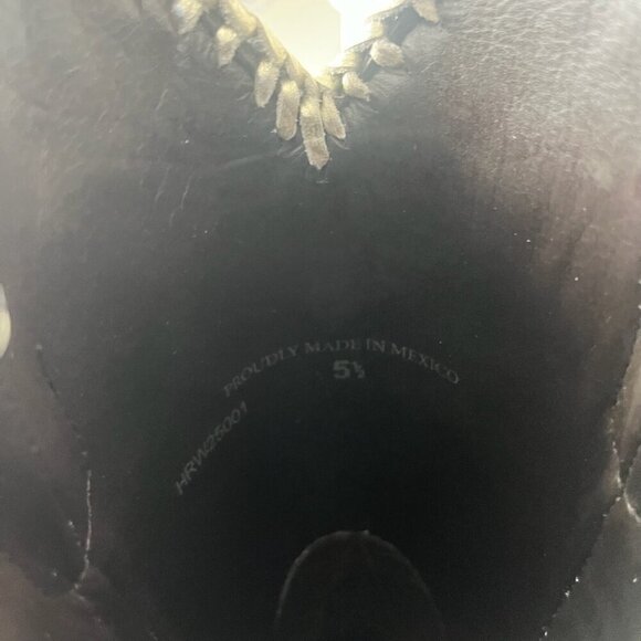 Lane RODEO HOUSTON Womens Cowboy Boots 5.5 Brown Western Cowgirl Mid Calf Tall - Picture 9 of 11